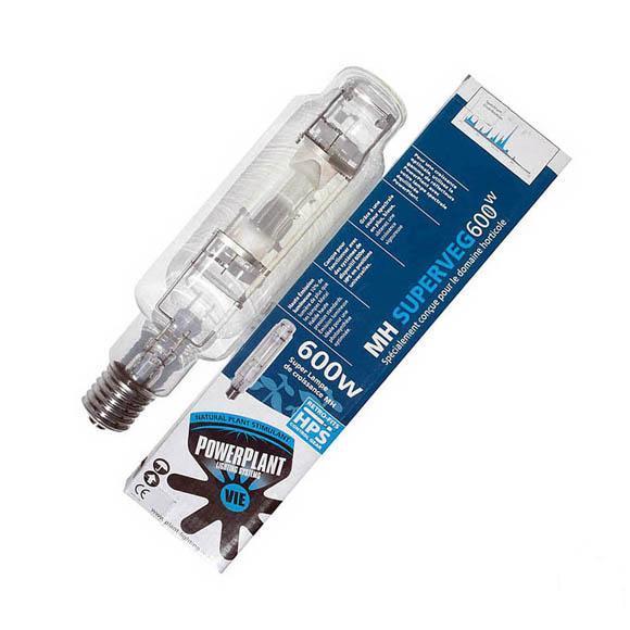 PowerPlant MH 250W 400W 1000W SuperVeg Metal Halide Bulb Hydroponics 600W